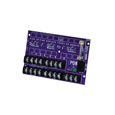 ALTRONIX AUXILLIARY MODULE- POWER DISTR, UNIT CONVERTS ONE INPUT TO PD8CB